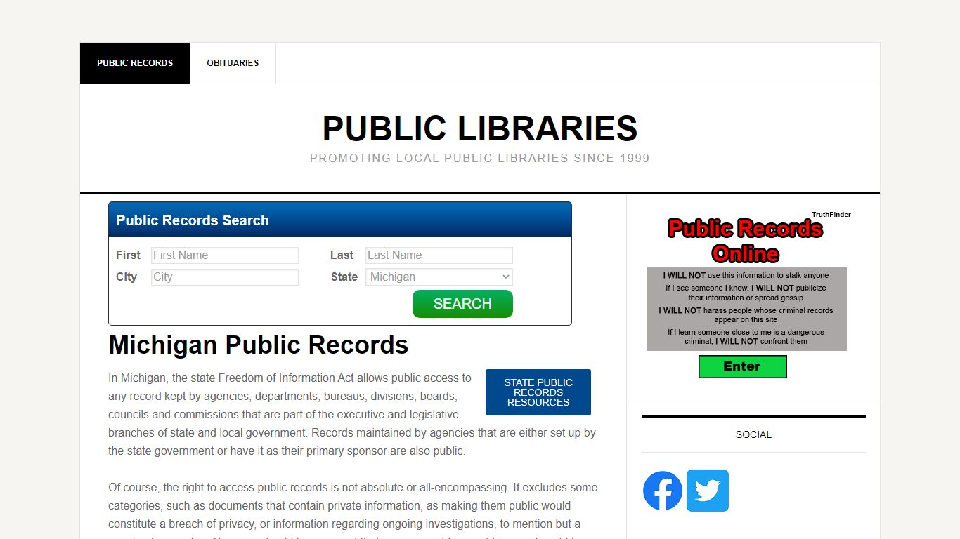 Michigan Public Records